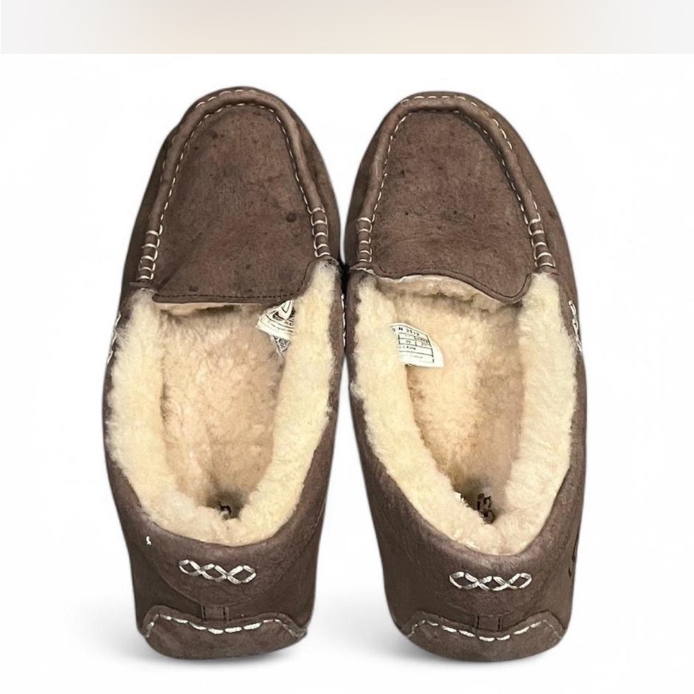 Ugg Brown Shearling Lined Slippers Loafers